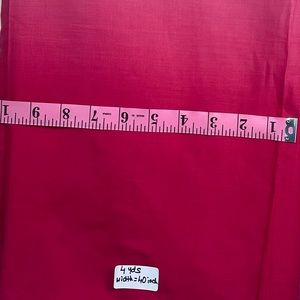 Pink Ombré Dyed Cotton blend fabric of 4 Yards Width 40 Inches